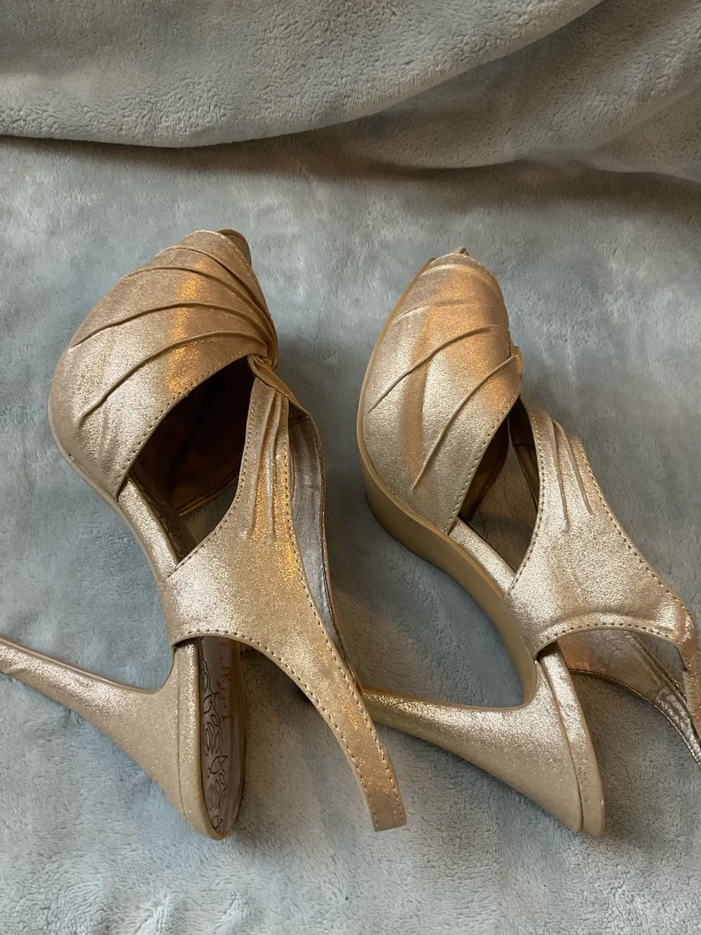 NIB Jellypop Metallic Slingbacks